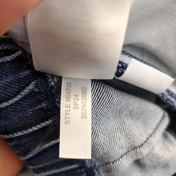 J Crew SHorts Womens Size 28 Paperbag Waist Medium Wash High Rise Stretchy - Picture 8 of 8